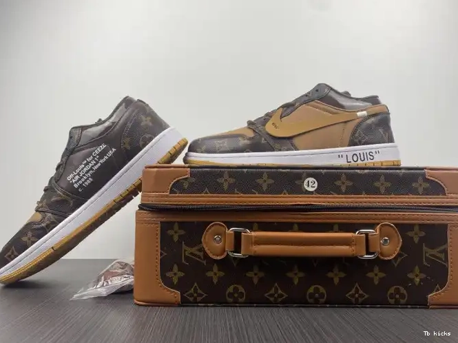 Cheap TBK OW Jordan AJ1 Off-Louis 1 LOW x Air 0623